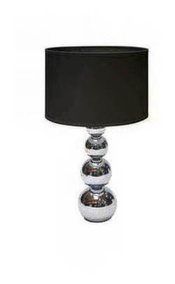 Cameo Touch Table Lamp with Black Shade.